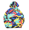 Moletons com capuz masculinos casuais com estampa camuflada colorida personalizada com bolso canguru
