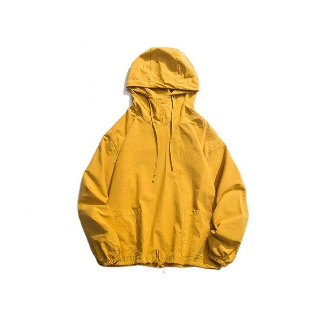 Giacca pullover a maniche lunghe semplice con cappuccio da uomo personalizzata del produttore OEM