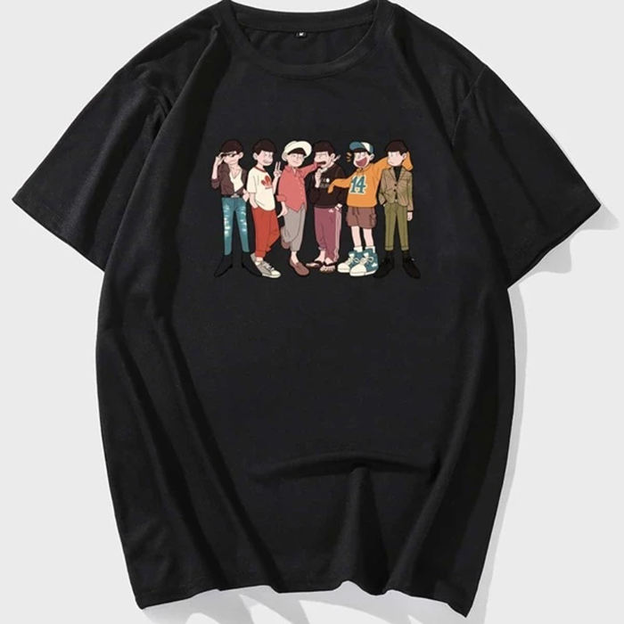 Camiseta masculina com logotipo personalizado OEM preto com gola redonda e manga curta 50/50 algod&atilde;o poli&eacute;ster