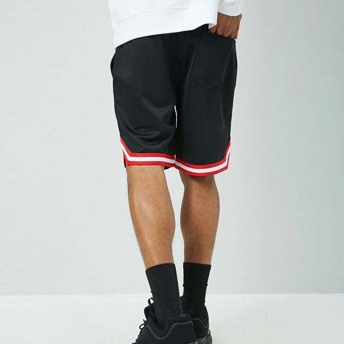 Nova chegada shorts listrado guarni&ccedil;&atilde;o masculina moda ver&atilde;o cal&ccedil;as curtas