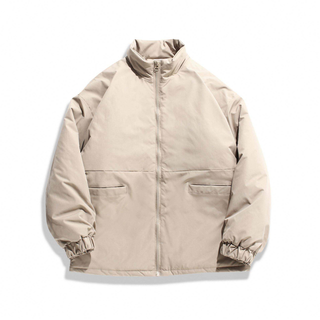 Chaqueta casual de la capa del color s&oacute;lido del cuello alto del algod&oacute;n de los hombres de encargo del fabricante del OEM