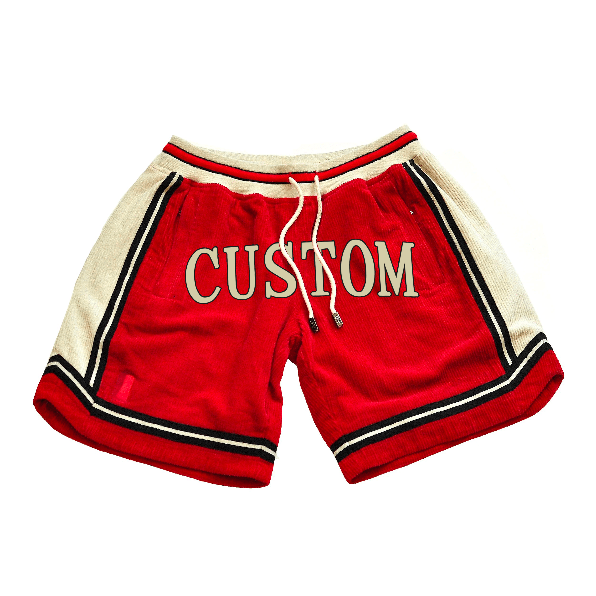 Pantaloncini da basket con logo personalizzato stampato da uomo in felpa sportiva da palestra di alta qualit&agrave; del produttore OEM