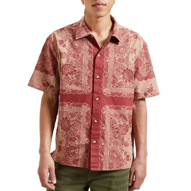 OEM メーカーのカスタム夏の高品質ポジショニング印刷シャツ男性