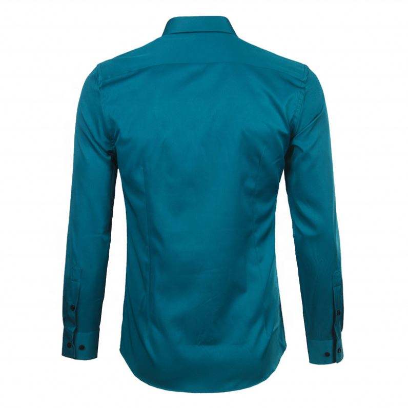 Produttore OEM Abbigliamento da uomo personalizzato Camicie in fibra di bamb&ugrave; di cotone sostenibile stampate traspiranti anti-pilling