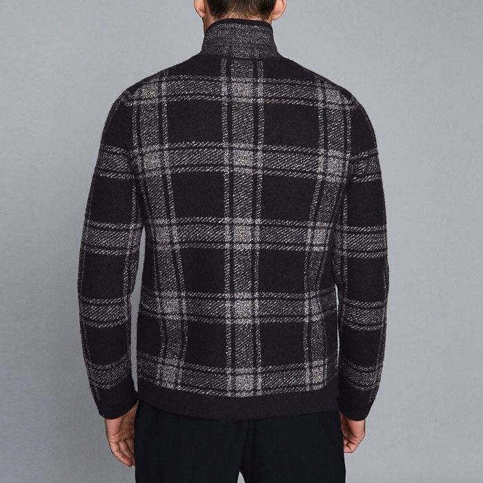 Brugerdefineret logodesign Regular Fit ternet skjorte Lang&aelig;rmede manchetter med knapper Plaidjakker til m&aelig;nd