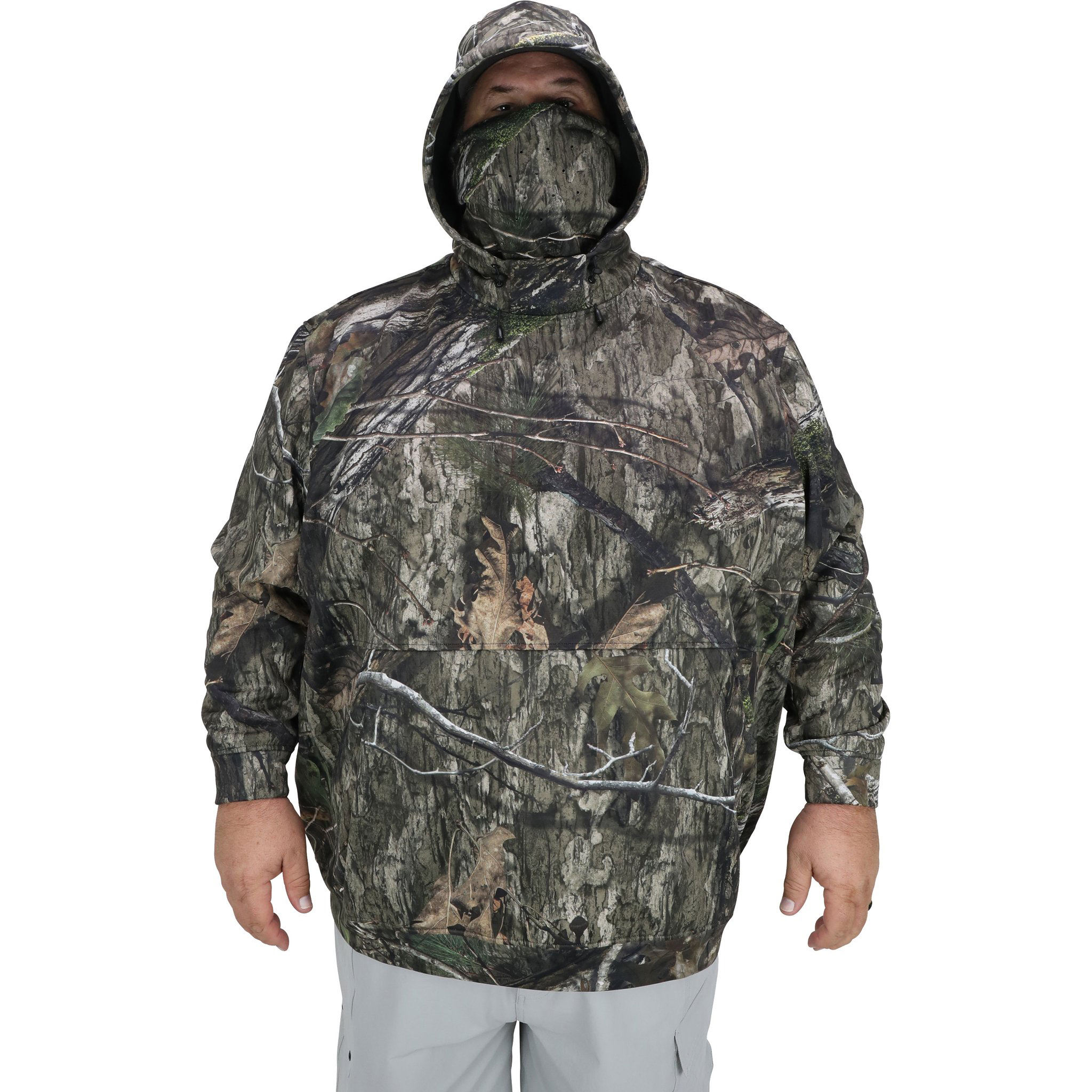 Sweat &agrave; capuche de p&ecirc;che pour hommes, fabricant OEM, Logo personnalis&eacute;, 100% Poly, micropolaire coll&eacute;e, camouflage moussu