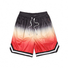 Short de sport personnalis&eacute; pour hommes, cordon de serrage &agrave; la taille, coupe d&eacute;contract&eacute;e, imprim&eacute; ombr&eacute;, short de basket-ball de sport