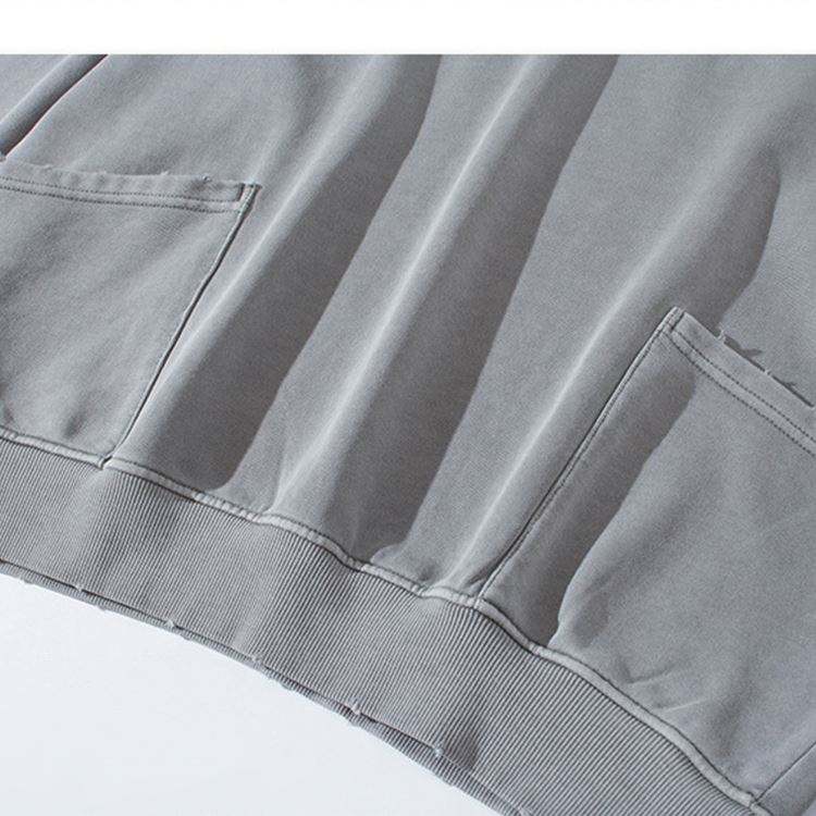 OEM v&yacute;robce Zoufal&yacute; Quarter Zip Stoj&aacute;ček L&iacute;mec Voln&yacute; střih s kapsami Mikiny s kysel&yacute;m pran&iacute;m