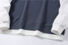 OEM Manufacturer homines fortuita solidus color Hoodie falsae duae frusta De Patchwork Long Sleeve Vestimentum