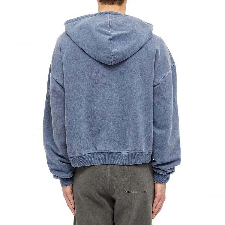 OEM v&yacute;robce Velkoobchod P&aacute;nsk&eacute; 100% bavlna Vintage Styl Vlastn&iacute; mikiny na zip Up Oversized Fit Wash