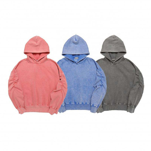 Sudadera con capucha desgastada lavada en blanco para hombre, nueva marca de moda, fabricante OEM, sudaderas con capucha Vintage de gran tama&ntilde;o holgadas para parejas, 2021