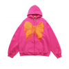 Fabricante OEM logotipo personalizado 3D bolha estereosc&oacute;pica espuma tela de impress&atilde;o tinta zip up puff impress&atilde;o com capuz