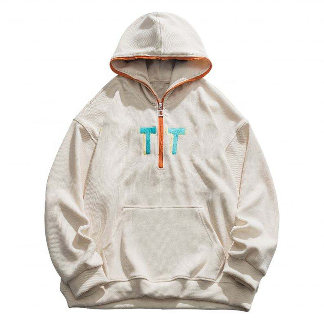 OEM fabricant personnalis&eacute; broderie fermeture &eacute;clair capuche manches longues grande taille sweats &agrave; capuche d&eacute;contract&eacute;
