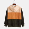 Κατασκευαστής OEM Customized Color Block Corduroy Casual Custom Φούτερ Plus Size Hoodies Ανδρικές κουκούλες