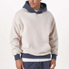 Pengilang OEM Kot Lelaki Tersuai Jualan Panas Baju Pullover Lengan Panjang Fesyen Hoodie Tampalan Bersaiz Besar Kosong untuk