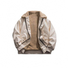 Veste en daim &agrave; grain de couleur unie pour hommes, fabricant OEM personnalis&eacute; en coton, mode
