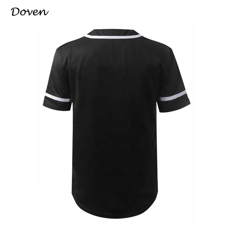 Jersey de b&eacute;isbol americano con botones en blanco