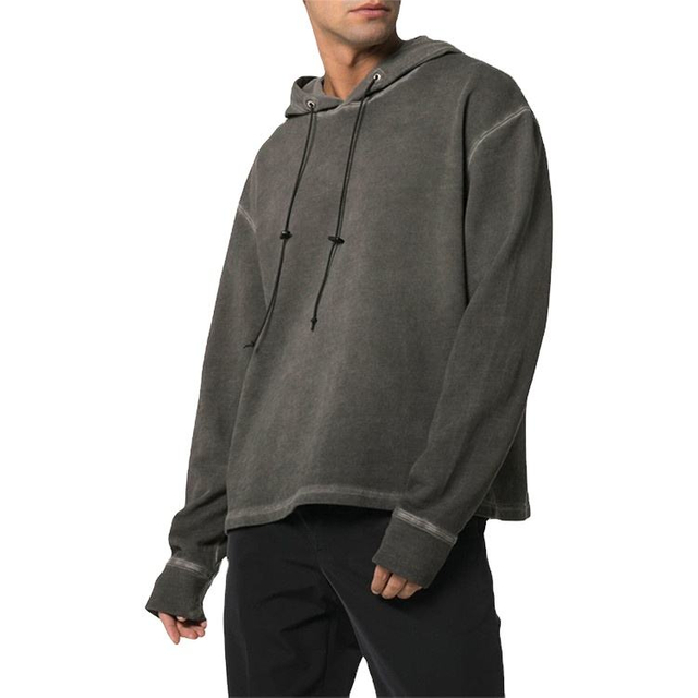 เสื้อสเวตเตอร์มีหมวกสวมสวมศีรษะสไตล์ลำลองสำหรับบุรุษรุ่น Relaxed Fit