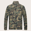 Muoti Miesten vaatteet Allover Camo Printed Denim Takki Suppilo Neck Button Up Miesten takki
