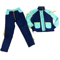 사용자 정의 귀하의 로고 남성 Tracksuit Sweatsuit 패션 디자이너 컬러 블록 테이프 디테일 투피스 Sweatsuit