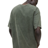 T-shirt personalizzata T-shirt da uomo in cotone a maniche corte lavato con taschino vintage sul petto