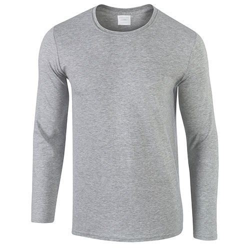 Camiseta larga de encargo de la manga de los hombres de encargo del fabricante lleno casual de las camisetas de la manga del espacio en blanco 100 del algod&oacute;n del OEM