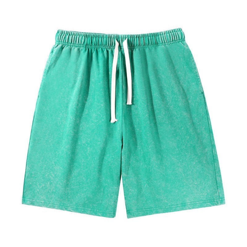 Streetwear Unisex 100 % bomuld Vintage Loose Fit Snow Wash Custom logo herreshorts