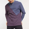 Brugerdefinerede h&oslash;jkvalitets m&aelig;rkevare T-shirts Lang&aelig;rmede farveblok til m&aelig;nd Drop Shoulder T-shirts