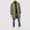โรงงานตัดเย็บเสื้อผ้า OEM ปรับแต่ง Parka Zip Up Bomber Longline Coat Men Winter Coat Men's