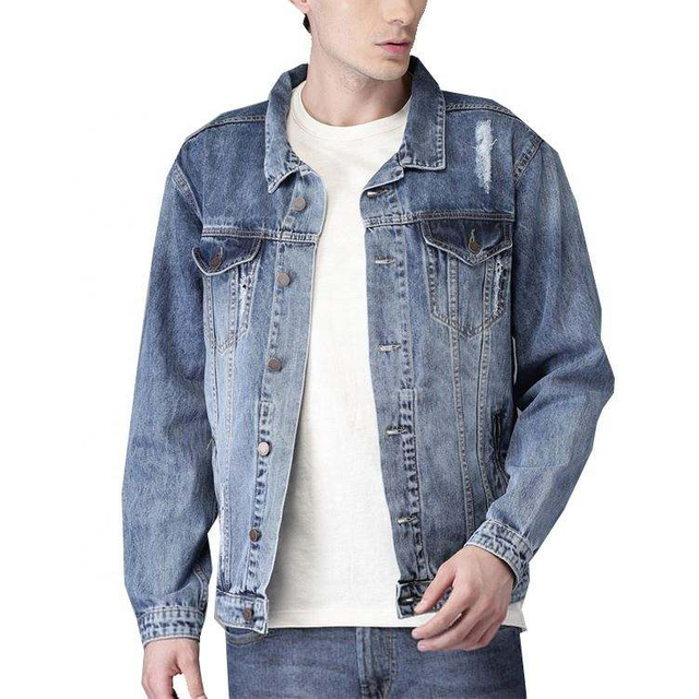 Groothandel Chaquetas gewassen casual spijkerjassen voor heren
