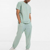 Set Baju Olahraga Lelaki Polos Gaya Musim Panas Set Baju T & Jogger Dua Helai