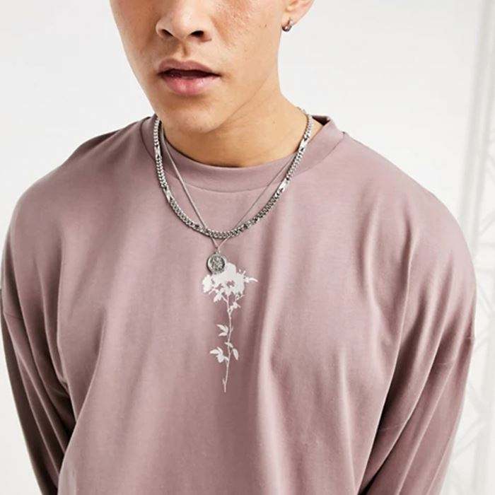 Le pi&ugrave; nuove magliette personalizzate Abel del progettista magliette a maniche lunghe da uomo rosa hanno stampato magliette di alta qualit&agrave;