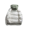 Oem Manufacturer Custom homines tunica solidus color falsum duae partes Patchwork Corvus Cotton-padded Jacket