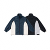 Fabricant OEM personnalis&eacute; grandes tailles coutures contrast&eacute;es populaire col montant fermeture &eacute;clair veste d&eacute;contract&eacute;e