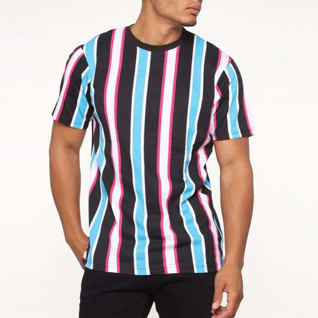 High Quality Branded homines shirts Cotton C% LAETUS Striped Short Sleeve shirt