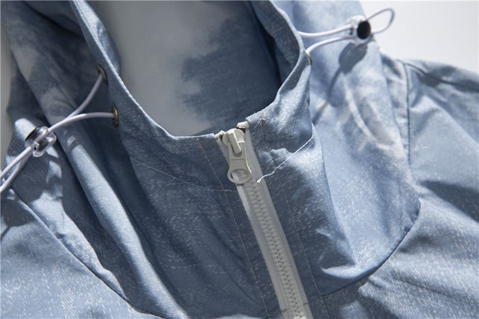 OEM-fabrikant op maat herfst tie-dye bedrukt herenhoodiejack met lange mouwen