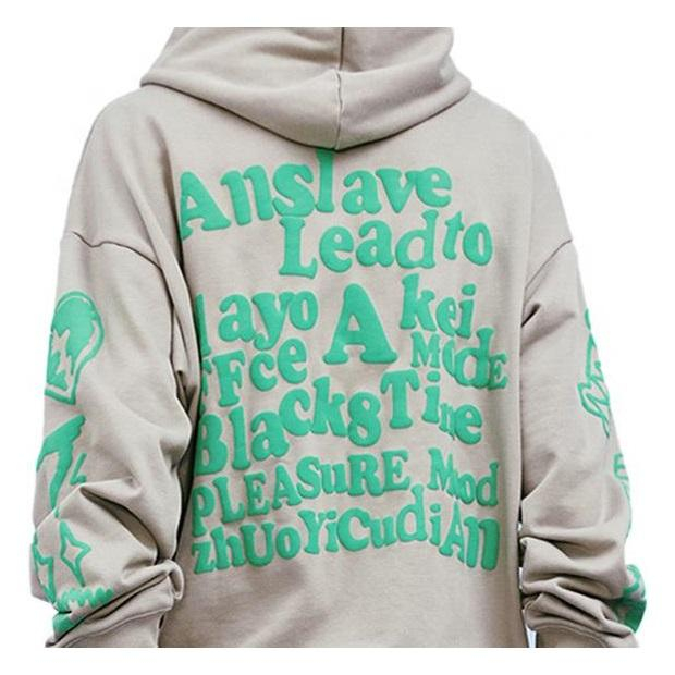 OEM ထုတ်လုပ်သူ စိတ်ကြိုက်ဖက်ရှင် Puff Print Hoodies 3D အဆမတန် ထူထဲသော ချည်သားအင်္ကျီများ အမျိုးသားအင်္ကျီများအတွက် ရိုက်နှိပ်ထားသော Hoodie