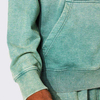 OEM v&yacute;robce na zak&aacute;zku Vysok&aacute; kvalita Oversized Plain Heavyweight Siln&yacute; zelen&yacute; Vintage sepran&yacute; svetr s kapuc&iacute;