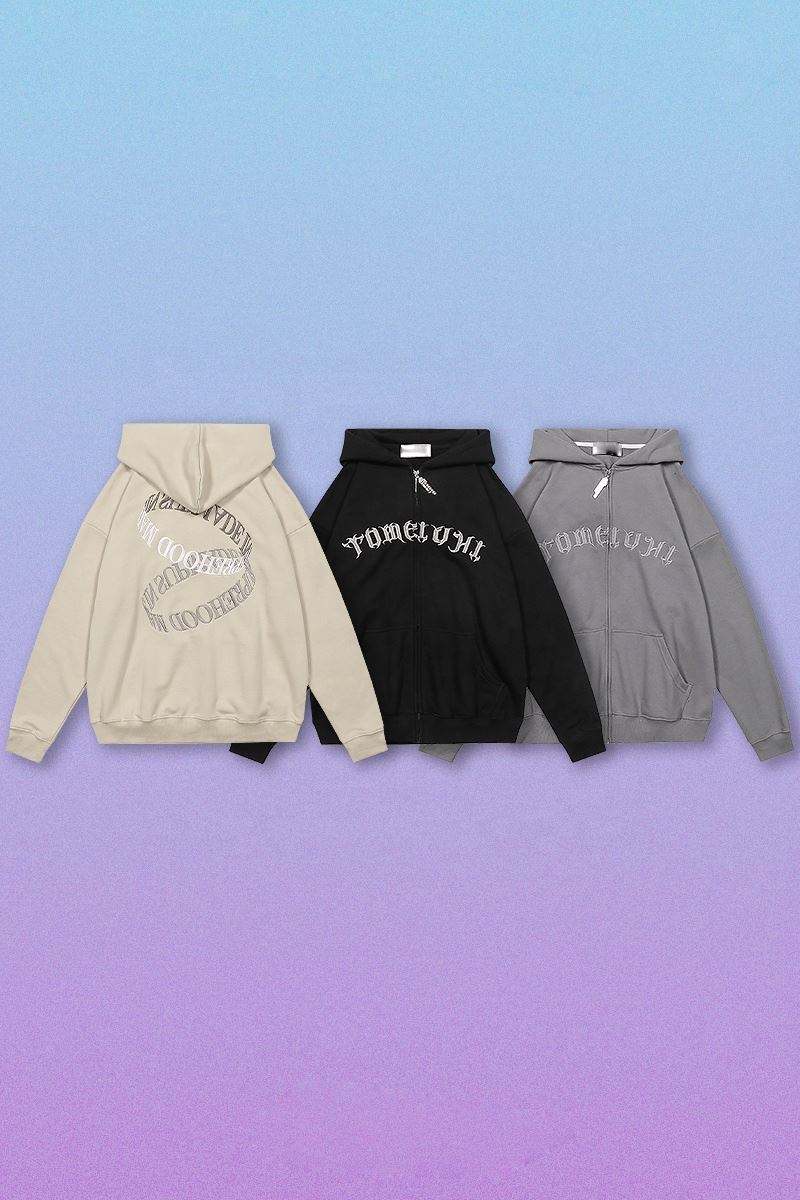 OEM v&yacute;robca Custom Logo Oversized Heavyweight 460Gsm P&aacute;nska mikina na zips s kapucňou Custom Blank 100% bavlna Celoplošn&aacute; mikina so zipsom