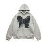 Fabricante OEM logotipo personalizado 3D bolha estereosc&oacute;pica espuma tela de impress&atilde;o tinta zip up puff impress&atilde;o com capuz