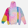 OEM Manufacturer Custom Men Long Sleeve Sweatshirt Pullover Drawstring Plus Size Personality Colorful Patchwork Tie Dye Hoodies