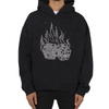 OEM Tillverkare Custom Man Cotton Streetwear Oversized Drop Shoulder Rhinestone Hoodies