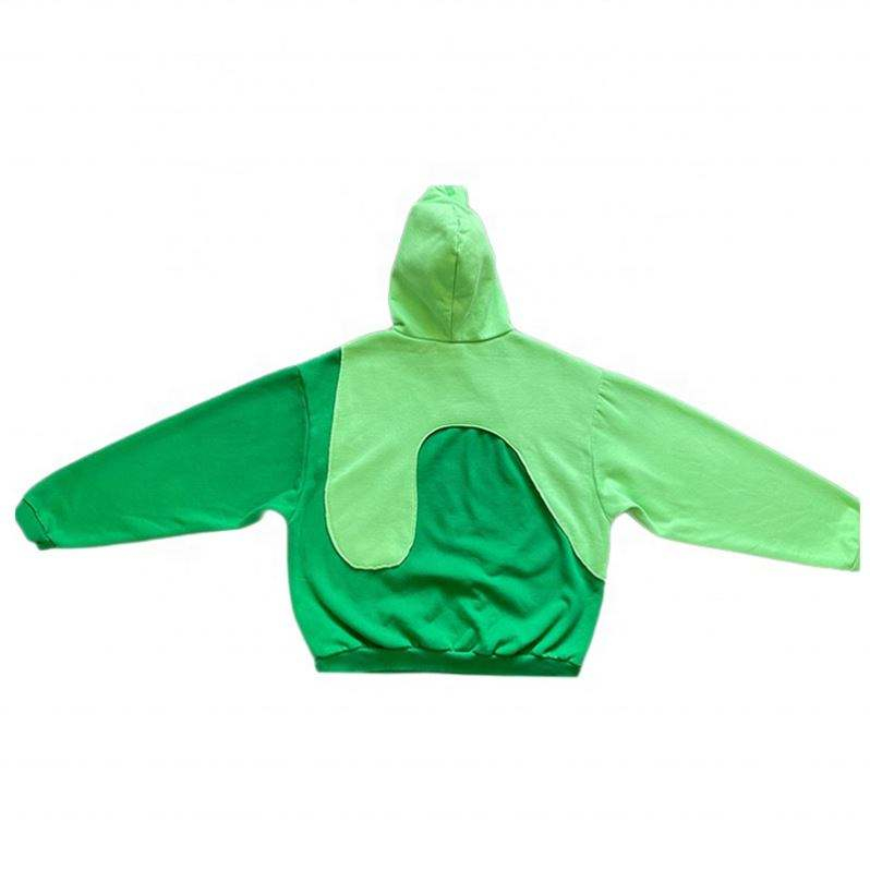 Nh&agrave; sản xuất OEM B&aacute;n bu&ocirc;n &Aacute;o hoodie 2 m&agrave;u &Aacute;o chia khối m&agrave;u Chắp v&aacute; Thời trang dạo phố Unisex &Aacute;o hoodie nam