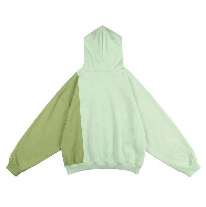 Fabricante OEM Bloco de cores personalizadas Terry Casual moletom personalizado com capuz de grandes dimens&otilde;es