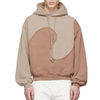 OEM-fabrikant Colorblock aangepast logo Grote maten herenhoodies en sweatshirts Oversized hoodie van 100% katoen
