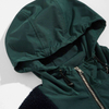 OEM fabricant personnalis&eacute; v&ecirc;tements pour hommes polaire coton demi fermeture &eacute;clair vestes &agrave; capuche patchwork pull sweat avec de grandes poches cargo