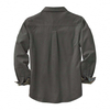 Chaqueta estilo camisa de hombre de piel de ante resistente con forro de franela y broches