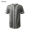 Jersey de b&eacute;isbol americano con botones en blanco