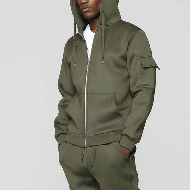 Men's Solid Color Riding Jacket Pockets Front Zipper Slim Fit Bomber Jackets