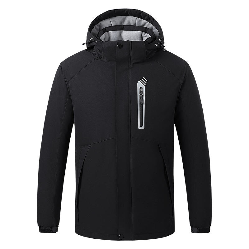 Venta al por mayor abrigo c&aacute;lido de invierno impermeable conector USB caza calentador al aire libre bater&iacute;a recargable chaqueta calentada